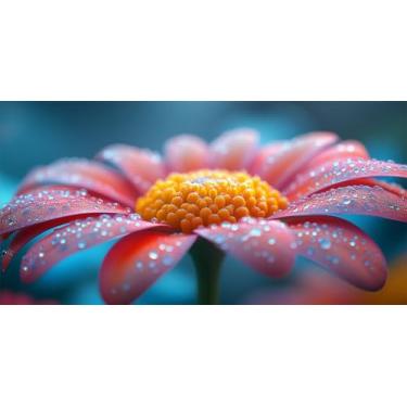 Imagem de Pintura de flores por números para adultos, um pote de tinta de água por números, kit para adultos emoldurado 40 x 80 cm, pintura a óleo DIY para iniciantes com 3 pincéis e tinta acrílica para