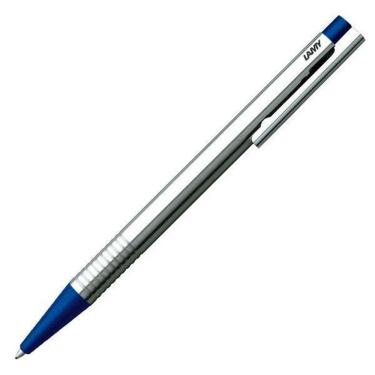 Imagem de Caneta Esferográfica Lamy Logo Aço Inoxidável Azul