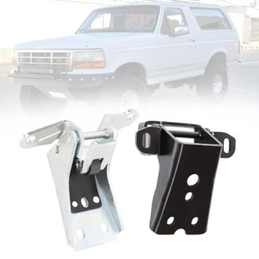 Imagem de Conjunto de 1 par de dobradiças de porta (LH frontal + direita, superior + inferior) FIT 1980-1996 Ford Bronco/F-150 F-250 F-350 / Ranger & Mercury-Lincoln Cougars – Substitui E8TZ-1522810A E9TZ