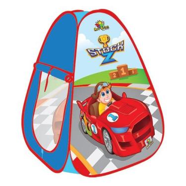 Imagem de Barraca Infantil Toca Tenda Cabana Dobrável Divertida Stock Z Carros -