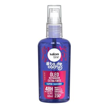 Imagem de Óleo Capilar Slaon Line Reparação Extra Forte To de Cacho Super Silicone 60ml