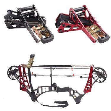 Imagem de SOPOGER Prensa de arco composto para tiro com arco - Acessórios portáteis de arco portátil para arco composto e besta liga de alumínio catraca ferramenta aberta para substituição de silenciadores de