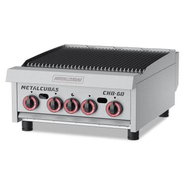 Imagem de Char Broiler Chapa A Gás Metalcubas CHB60 60x50cm Em Aço Inox 304 MTC0091(23528)