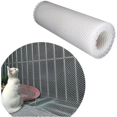 Imagem de Rede De Proteção Para Gatos, Taxa De Segurança De Plástico, Rede Segura Para Varanda, Rede Anti-queda Para Gatos, Pe Premium, Grade De Diamante, Peso Leve, Boa Vent, Mesh 1.2mm, 2m x 4m