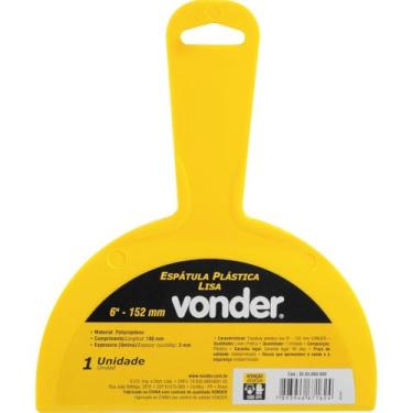 Imagem de Vonder, Espátula Plástica Lisa De 6".
