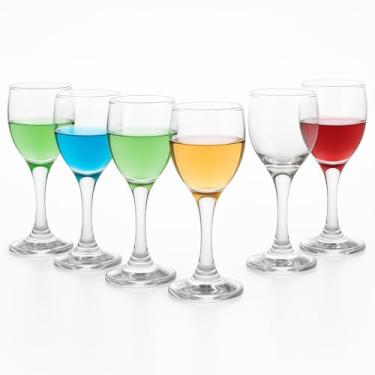 Imagem de EDGA HOME Conjunto de copos Cordial de 60 ml para licor, aperitivo, vinho do Porto, absinto e sobremesa – Copos transparentes elegantes para degustação e festas