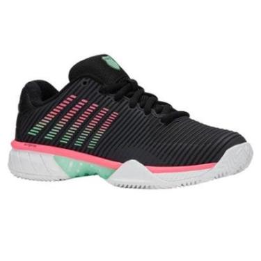 Imagem de Tênis Kswiss Hypercourt Express 2 Clay Preto e Rosa Feminino-Feminino