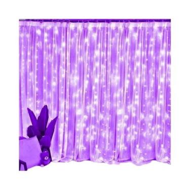 Imagem de Luzes de Cortina USB 6/4/3M - 8 Modos - Ideal para Quarto, Casa e Árvo