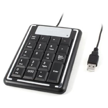 Imagem de uxcell Escritório Doméstico USB2.0 19 Teclas Código Numérico Teclado PC Laptop