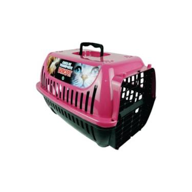 Imagem de Caixa De Transporte Para Cachorro E Gatos Pet Nº 3 Brinqpet Cor Rosa