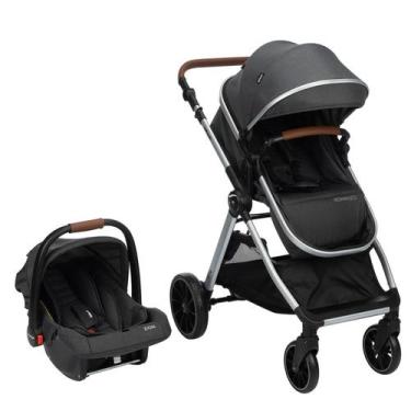 Imagem de Carrinho Romanzo Travel System Moisés com Bebê Conforto DUO cor preto 