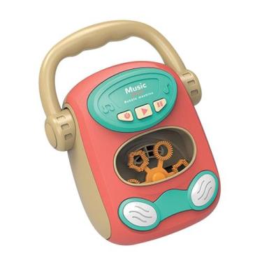 Imagem de Jogador portátil luz e música automática bolha máquina vara bolha sopr