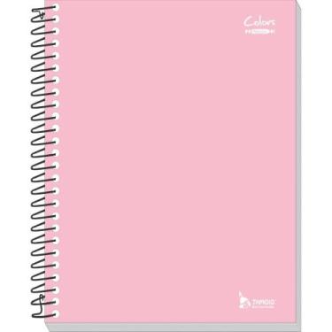 Imagem de Caderno 10X1 Capa Dura Neutro Rosa 200 Folhas - Tamoio