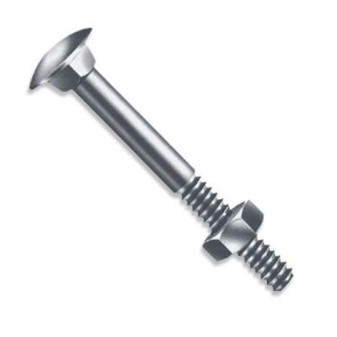 Imagem de Parafuso Francês Jomarca (63)3/8x8.1/2 com Porca 05457/26378