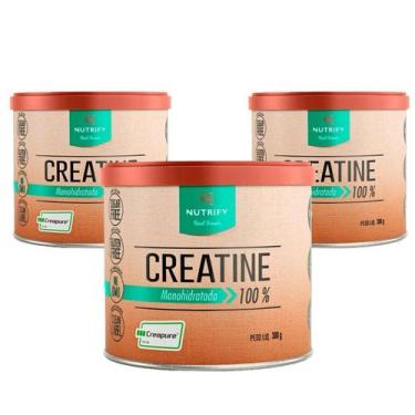 Imagem de Kit 3 Creatina Creapure 100% Pura Monohidratada 300G Nutrify