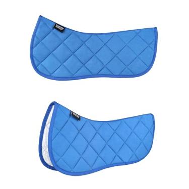 Imagem de Harrison Howard Almofada de sela inglesa para cavalos Ling Xing Gobalt Blue