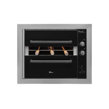 Imagem de Churrasqueira a Gás Embutir Fischer Ranch 3 Espetos Inox Bivolt 36170