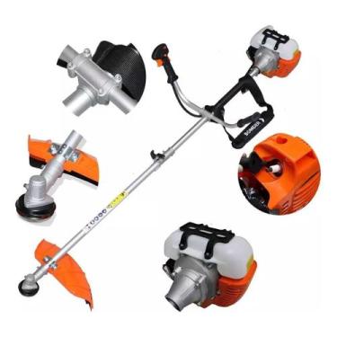 Imagem de Roçadeira Profissional Gasolina 2 Tempos 52cc Grama Jardim - RR CASA E