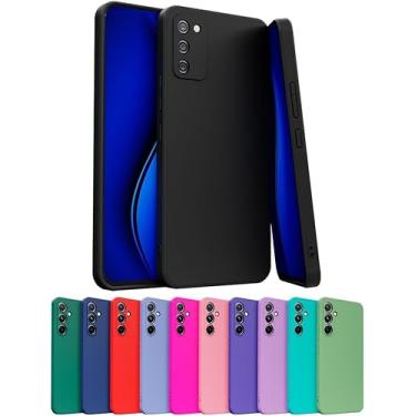 Imagem de Capa Capinha Case Compatível Samsung Galaxy A02S Silicone Aveludada Com Proteção De Câmera (AZUL BEBE)
