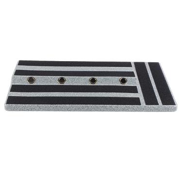 Imagem de Pedal Pedal Board Pedal Tamanho grande PE Material e acessório de fixador de loop para músicos e artistas profissionais 50cm 19,69in (Mármore preto)