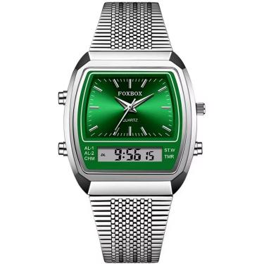 Imagem de relógio esportivo digital à prova dágua em  aço inoxidavel  masculino