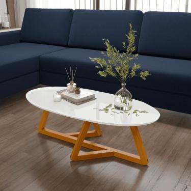 Imagem de Mesa de Centro Sala de estar Classic Oval Branca
