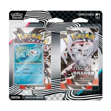 Imagem de Carta Pokémon Blister Escarlate Fogo Branco c/25 Cards Copag