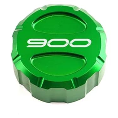 Imagem de BYYINGSUS Compatível com Z900 Z 900 Z900 2017-2024+ 2023 2022 Acessórios de motocicleta CNC Tampa do reservatório de fluido de freio dianteiro traseiro (R Green)