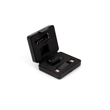 Imagem de GNAFETS Estação de ancoragem USB C magnética para mouses sem fio - Hub 2 em 1 com compartimento para receptor de 2,4 GHz e porta de carregamento, adaptador removível compatível com Alienware AW720M