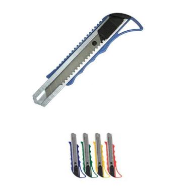 Imagem de 4un Estilete profissional cabo anatômico 15cm plástico inox - Rio Tiju