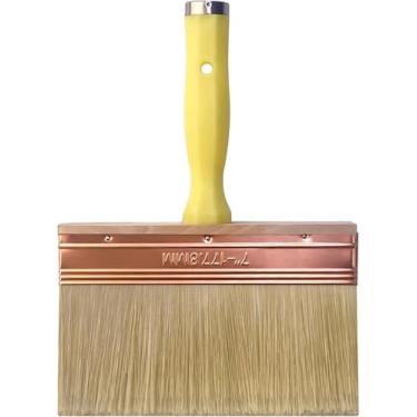 Imagem de Great Andrew Pincel de manchas de 17,8 cm, pincel de pintura de convés, pincel grande grande para manchar cerca de parede de madeira, aplicador de pincel de tinta para lavagem de limão para