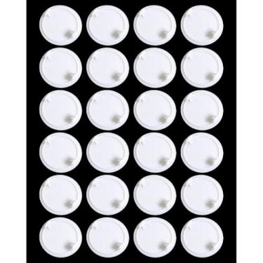 Imagem de Heyous 24 peças, placa de cobertura de orifício de dobradiça de 1,38 polegadas de plástico branco, plugue de encaixe nivelado, adequado para armário de cozinha, guarda-roupas, penteadeira