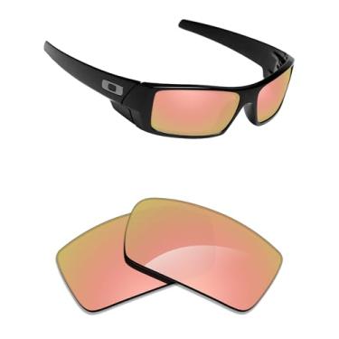 Imagem de Alphax Lentes de reposição polarizadas espelhadas em ouro rosa para óculos de sol Oakley Gascan OO9014