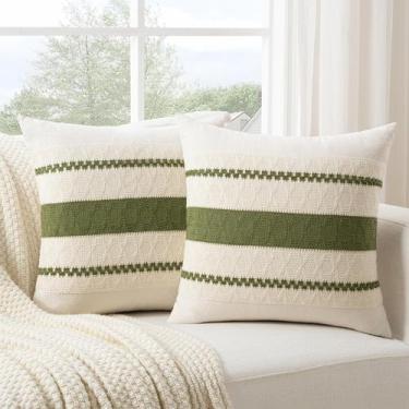 Imagem de Capa de travesseiro Fancy Homi Boho Moss Green Euro 66x66cm Conjunto d