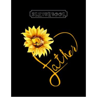 Imagem de Sketchbook: Heart Flower Father Costume Large Size 8inx11in A Perfect Gift For Kids