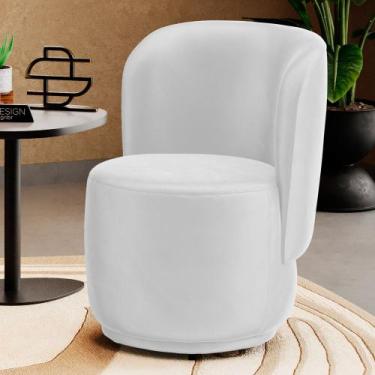 Imagem de Poltrona Orgânica Decorativa Living Molly material sintético Branco - 