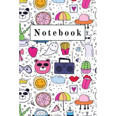 Imagem de Colorful Emoji Paperback Lined Notebook, Paper Back Cover, Medium 6 x 9 inches, 100 pages: High Quality Paper - Use for Journaling, Note-taking, Office, Home, School, Business and more!