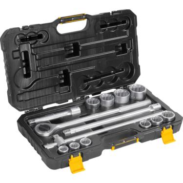 Imagem de Jogo Soquete Estriado Encaixe 3/4  22-50mm Cromo Vanádio Com