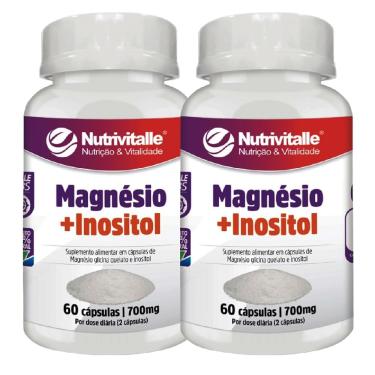 Imagem de KIT 02 MAGNESIO + INOSITOL 700MG 60CAPS NUTRIVITALLE