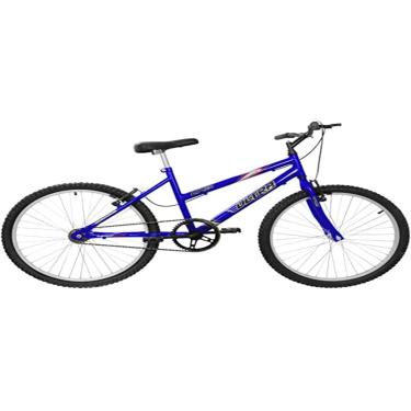 Imagem de Bicicleta de Passeio Ultra Bikes Esporte Aro 24 Reforçada Freio V-Brake Sem Marcha Azul