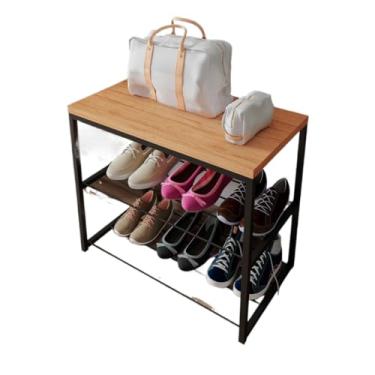 Imagem de Sapateira Industrial 120kg - Metalon 15mm com Tampo UV 54x47cm (Dourado/Preto)