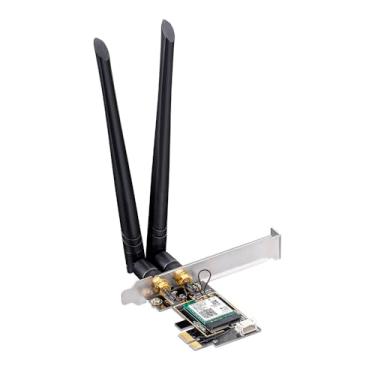 Imagem de Placa De Rede WE3000, Adaptador Pcie Wifi 6 AX3000 Com Bluetooth 5.2, Módulo Intel AX200, 3000mbps, WPA3, Baixa Latência Para PC Gamer, Compatível Com Windows 11 e 10