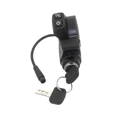 Imagem de RNXRZANK Interruptor de Acelerador, Controle de Guidão, Peças de Energia com Chave de Bloqueio, Acessório Profissional PP Adequado para Skate Elétrico, Seguran