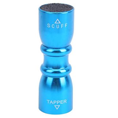 Imagem de Ponta de sinuca, 3 em 1, ferramenta de ponta de sinuca acessórios de bilhar, Scuffer, modelador e aerador, kit de ferramentas de reparo de aço inoxidável (azul)