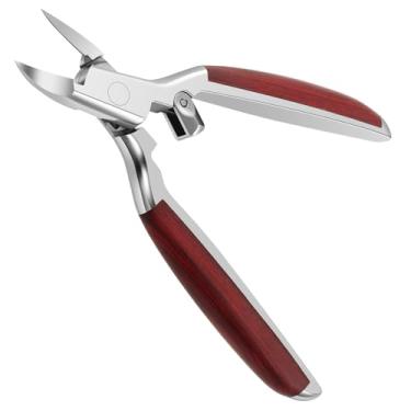 Imagem de ZFLYCANP Aparador de cutículas, ferramentas profissionais de remoção de cutículas de aço inoxidável, alicate de unha com trava de segurança com um estojo de armazenamento para idosos, homens, mulheres