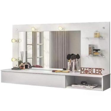 Imagem de Penteadeira Camarim Suspensa 3003031 Branco Mbl Branco - KAPPESBERG