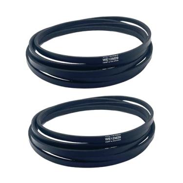 Imagem de 2 peças WE12M29 correias de secador, substituições de correia de transmissão de tambor compatíveis com secadores Kenmore GE Hotpoint substitui 134163500 137292700 134503900 AP4324040 WE12X21574