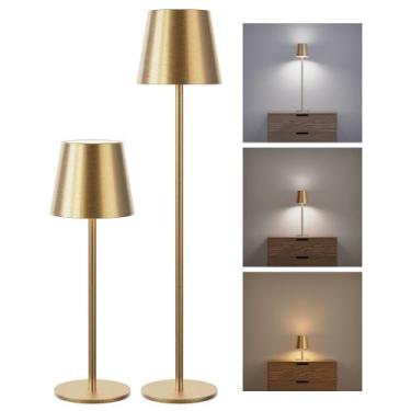 Imagem de Candeeiro de mesa sem fio JACKYLED de 3 alturas ajustável 5000mAh