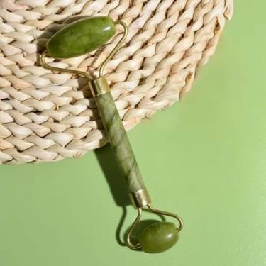 Imagem de Massageador Facial Gua Sha – Rolo de Jade Sintético, Prancha Gua Sha Facial, Massageador Facial com Rolo de Jade Sintético