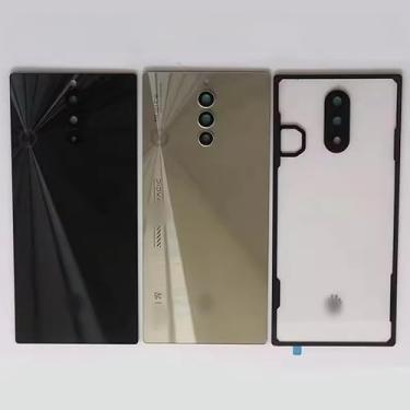 Imagem de ZHOUGOOD Capa traseira para ZTE Nubia Red Magic 8S Pro Plus para substituição de peças sobressalentes de reparo + lente da câmera (transparente)